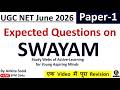 Swayam Portal Important MCQs | UGC NET Paper 1 Expected Questions for June 2026 | Teaching Aptitude