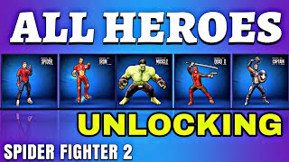 How To Unlock Every Character in Spider Fighter 2