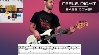Biig Piig - "Feels Right" | BASS COVER (Play Along Tabs)