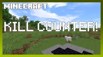 MINECRAFT - How to Make a Kill Counter - 1.15.1
