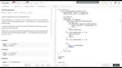 Leetcode 394: Decode String (Java)