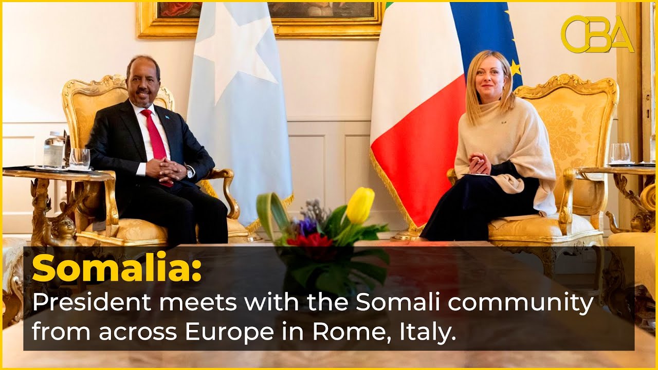 Somalia President meets with the Somali community from across Europe in