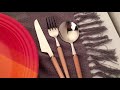 Natural Wooden cutlery set( Cutipol style)