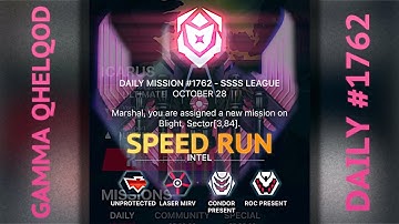GAMMA QHELQOD SPEED RUN: DAILY #1762 - Phoenix II - Marshal S4