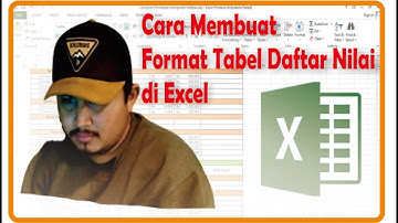 Cara Membuat Format Tabel Daftar Nilai di Excel