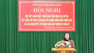 Thị Trấn học tập, các chỉ thị, kết luận, qui định, kế hoạch của Trung ương Đảng ( khóa XIII )