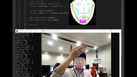 Face Mask for 2D landmark using CGAL