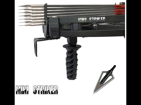 Mini Striker Magazine using commercial single blade broadheads 