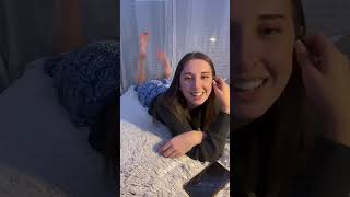 French Girl Shows Her Feet In Bed