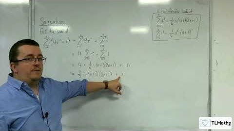 A-Level Further Maths D3-02 Summations: Sum 4r^2 + 1