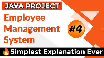 Employee Management System | Java Project | Creating Button and Heading of Main Frame #4