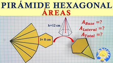 🔺 PIRÁMIDE HEXAGONAL:  ÁREA TOTAL no se conoce el  Apotema de la base ni el Apotema de la Pirámide
