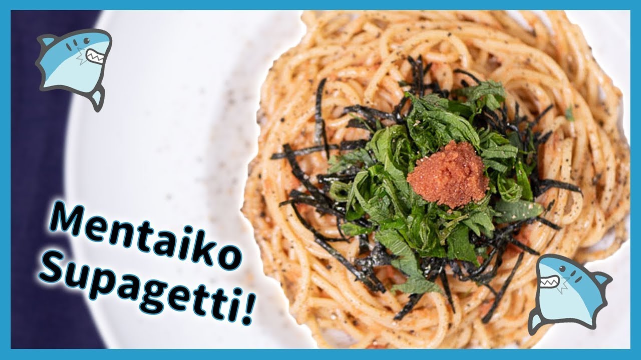 Mentaiko Pasta | Japanese style pasta with cream, butter and soy sauce 