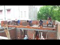 Roof level Construction-beautiful with 23×33 size house roof level brick-Using by sand and cement