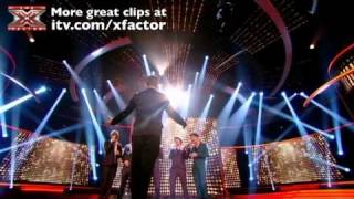 Video thumbnail of "One Direction and Robbie Williams sing She's The One - The X Factor Live Final - itv.com/xfactor"