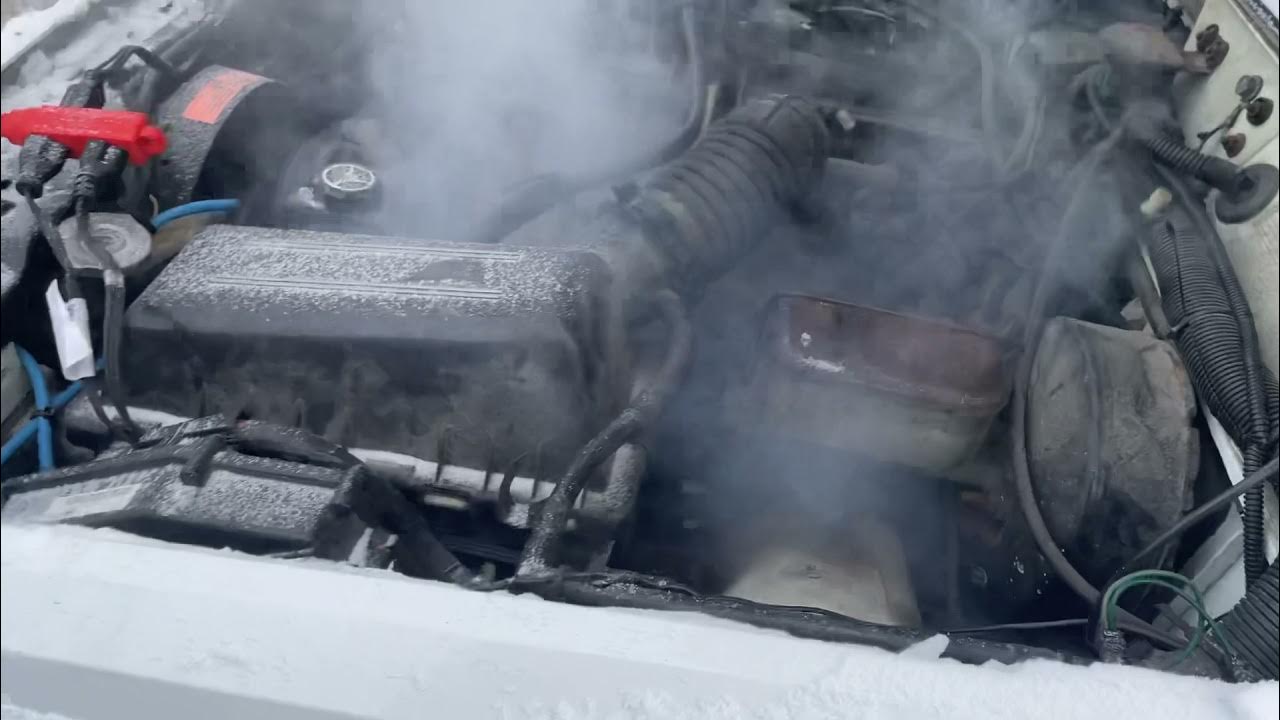 Jeep XJ Cherokee -40 degrees cold start. This is bad… - YouTube