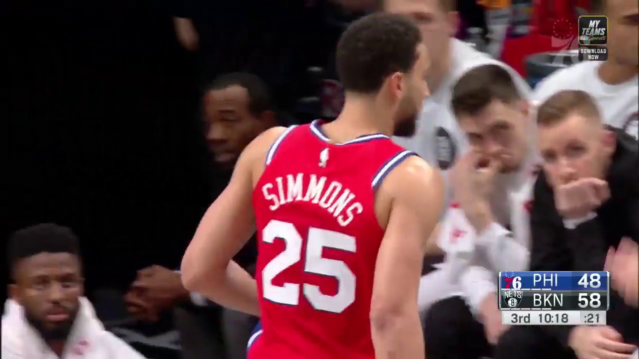 Ben Simmons Philadelphia 76ers Brooklyn Nets 12.15.19 YouTube