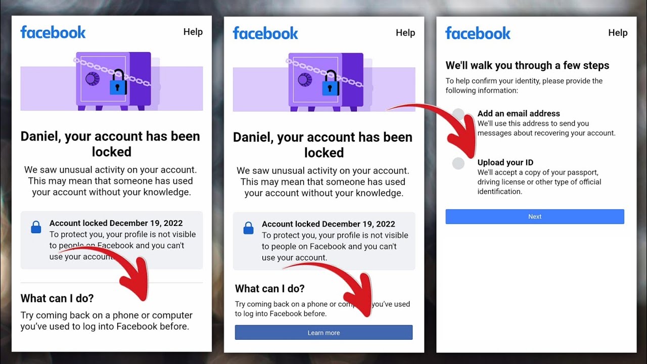 How To Unlock Facebook Account Without Learn More Option 2023 Your
