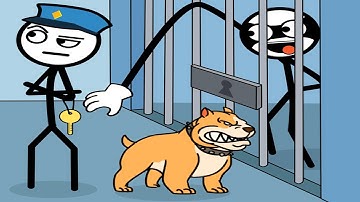 Thief Puzzle (Weegoon) Level 1-60 Android Gameplay walkthrough - Funny Stickman Brain Puzzle Game