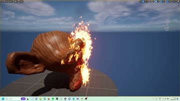 Unreal Engine 5 - Fire spreading VFX & Real-time vertex painting shader
