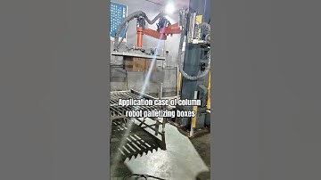 Application case of column robot palletizing boxes.#robotics  #automation #technology #machine