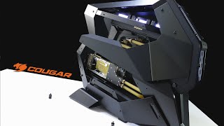 The Ugliest Case I've EVER Built In! - Cougar Conquer 2 Time-lapse Build