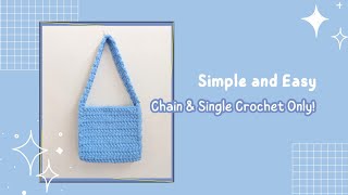 Fluffy Mini Totebag Crochet | Kyomicraft by kyomicraft 7,988 views 6 months ago 11 minutes, 6 seconds