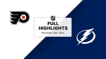 NHL Highlights | Flyers vs. Lightning | November 24, 2025