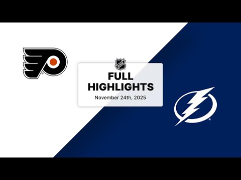 NHL Highlights | Flyers vs. Lightning | November 24, 2025
