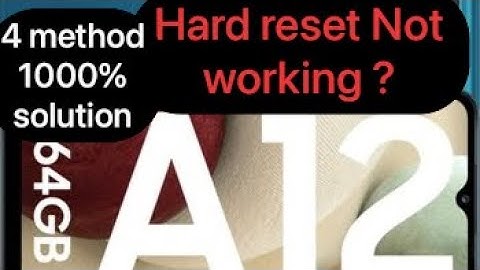 Samsung A12 Hard reset | Hard reset not working | A50 hard reset not working | #samsung #hardreset