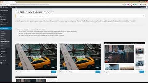 Installing One Click Demo Import Plugin - Quidus - Free Multi-Purpose WordPress Theme