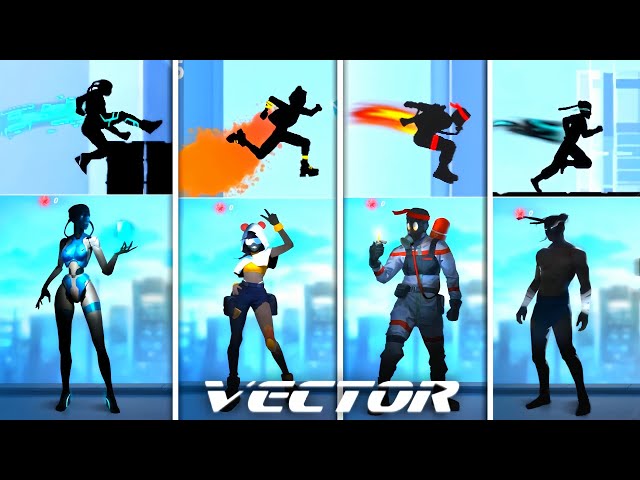 Vector: Remastered - Characters Gameplay | Update 2.1.0 class=