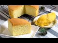 榴莲海绵蛋糕 | 无泡打粉苏打粉 🍰 Durian Sponge Cake | No Baking Powder & Baking Soda [小雁/我的爱心食谱]