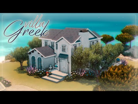 Видео: Вилла в Греции 🇬🇷💙 | Симс 4: Строительство | The Sims 4: Speed Build