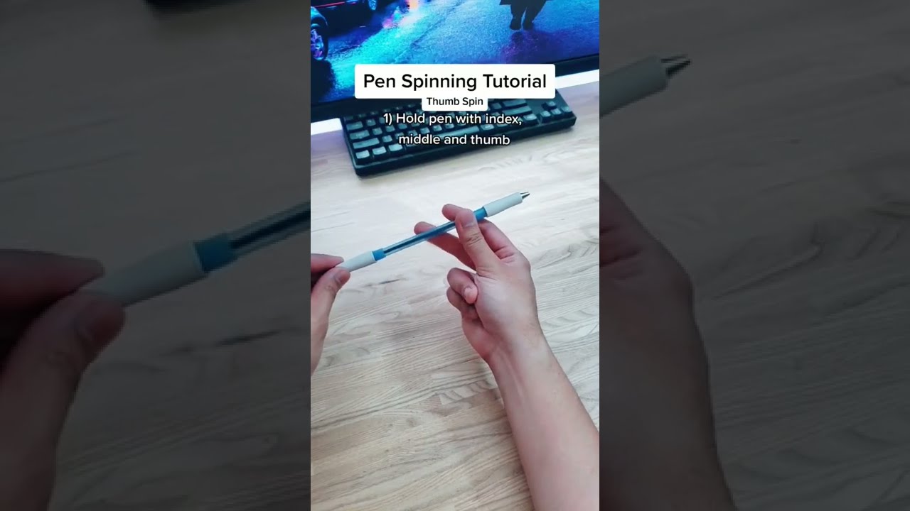 THUMB SPIN pen spinning tutorial 🌀 #shorts [ha--9LR50xQ]