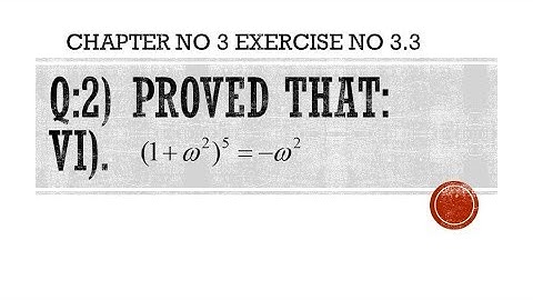 Proved That following Equations Chapter 3 Ex 3.3 question 2 Equation 6