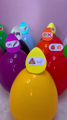 [ASMR] *WORLDS BIGGEST* Rainbow Mystery Eggs - EGG 1!!💅🏻🍦(BARBIE!) #Shorts