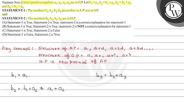 Suppose four distinct positive numbers \( \mathrm{a}_{1}, \mathrm{a...
