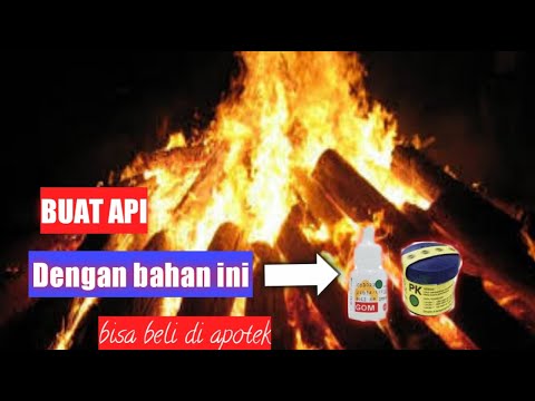 CARA BUAT API TANPA KOREK DENGAN BAHAN SEDERHANA GOM DAN PK - YouTube
