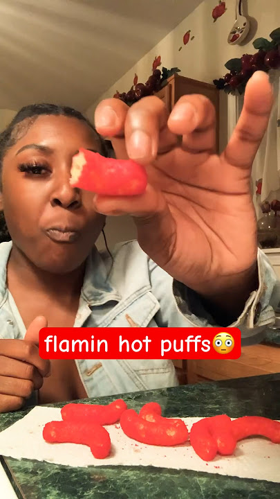 CHEETOS Flamin HOT 🥵 Puffs #food #junkfood #chips #snackfood #foodie #cheetos