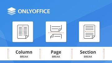 Page break, column break, and section break in ONLYOFFICE Docs