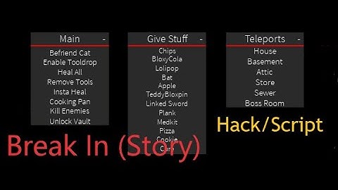 *NEW*⚡ BREAK IN HACK/SCRIPT⚡ | GET ITEMS | (Roblox)