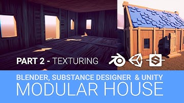 Game-ready 3D Modular House Blender to Substance & Unity HDRP (PART 2)  Substance Designer Texturing
