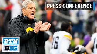 Press Conference with Iowa Hawkeyes Football | Big Ten Football