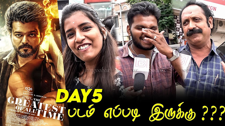 THE GOAT Public Review DAY 5 | THE GOAT Review | THE GOAT Movie Review Thalapathy Vijay VenkatPrabhu