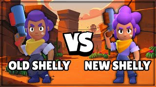 Old Shelly Vs New Shelly Animation Old Brawl Stars Vs New Brawl Stars