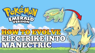 How To Evolve Electrike Into Manectric In Pokemon Emerald | Hoenn Region