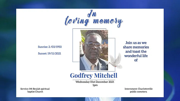 Celebrating the life of Godfrey Mitchell