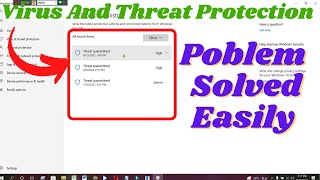 how to remove quarantined threats in windows defender| virus security| clear threat protection 2022