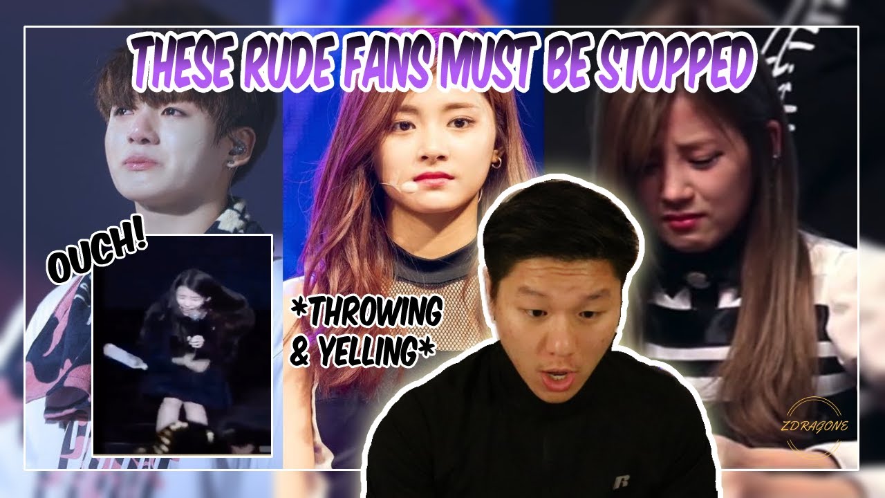 THESE RUDE FANS MUST BE STOPPED!! | *Reacting to Kpop Idols With Rude ...